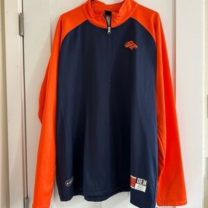 NFL licensed Broncos Quarter-Zip Pullover